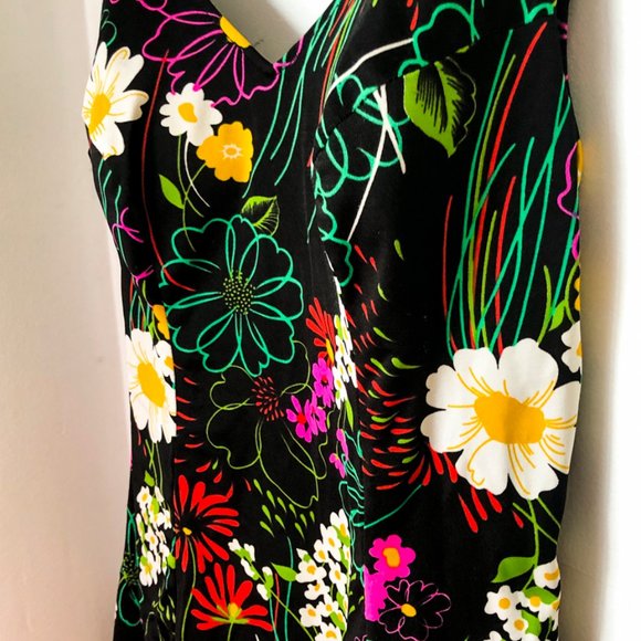 Vintage 60s One Piece Bathing Suit Dress US 10/12 - Picture 5 of 8